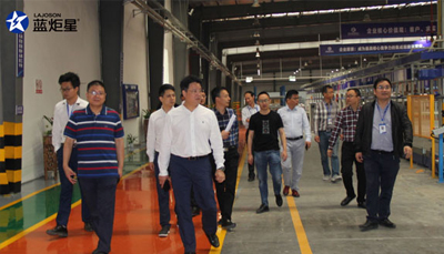 热烈欢迎嵊州市副市长史向俊调研沐鸣2集成灶!