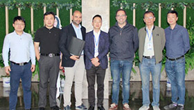 热烈欢迎蒂芬迪总部代表团参观考察沐鸣2智能智造小镇