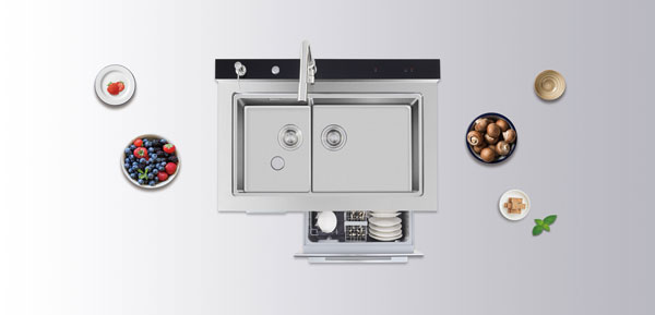 沐鸣2集成水槽洗碗机