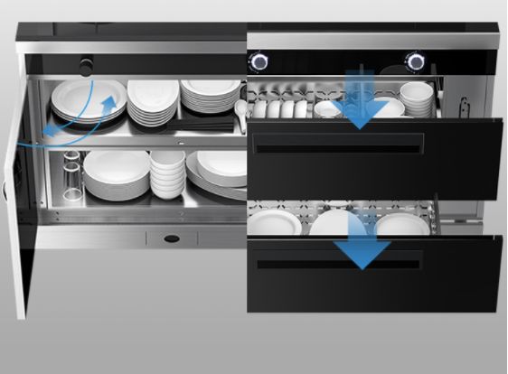 集成灶的消毒柜相比普通款使用更方便