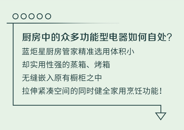 厨房中的众多功能型电器如何自处