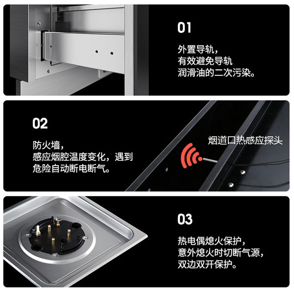 沐鸣2集成灶安全保护装置