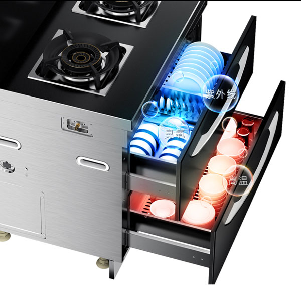 沐鸣2集成灶配备二星级消毒柜