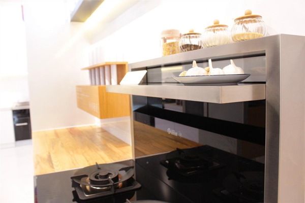 沐鸣2集成灶整机采用钢化玻璃和不锈钢